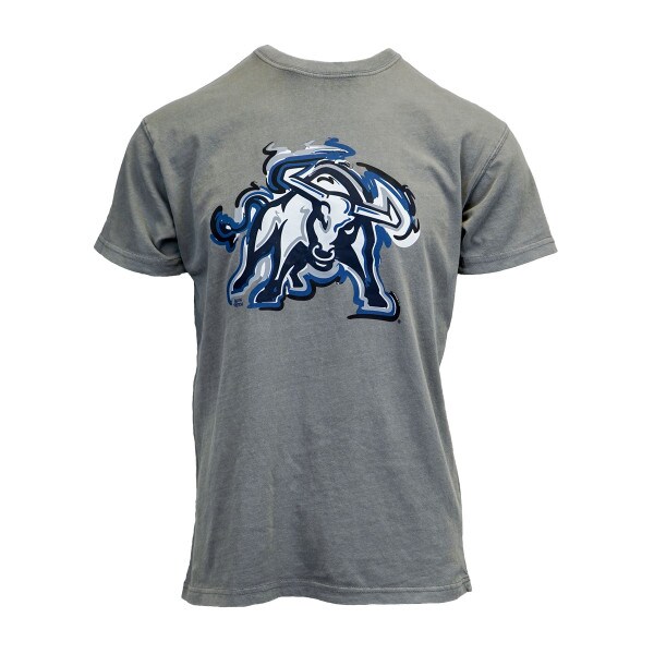 Painted Bull Logo Gray Short-Sleeve T-Shirt